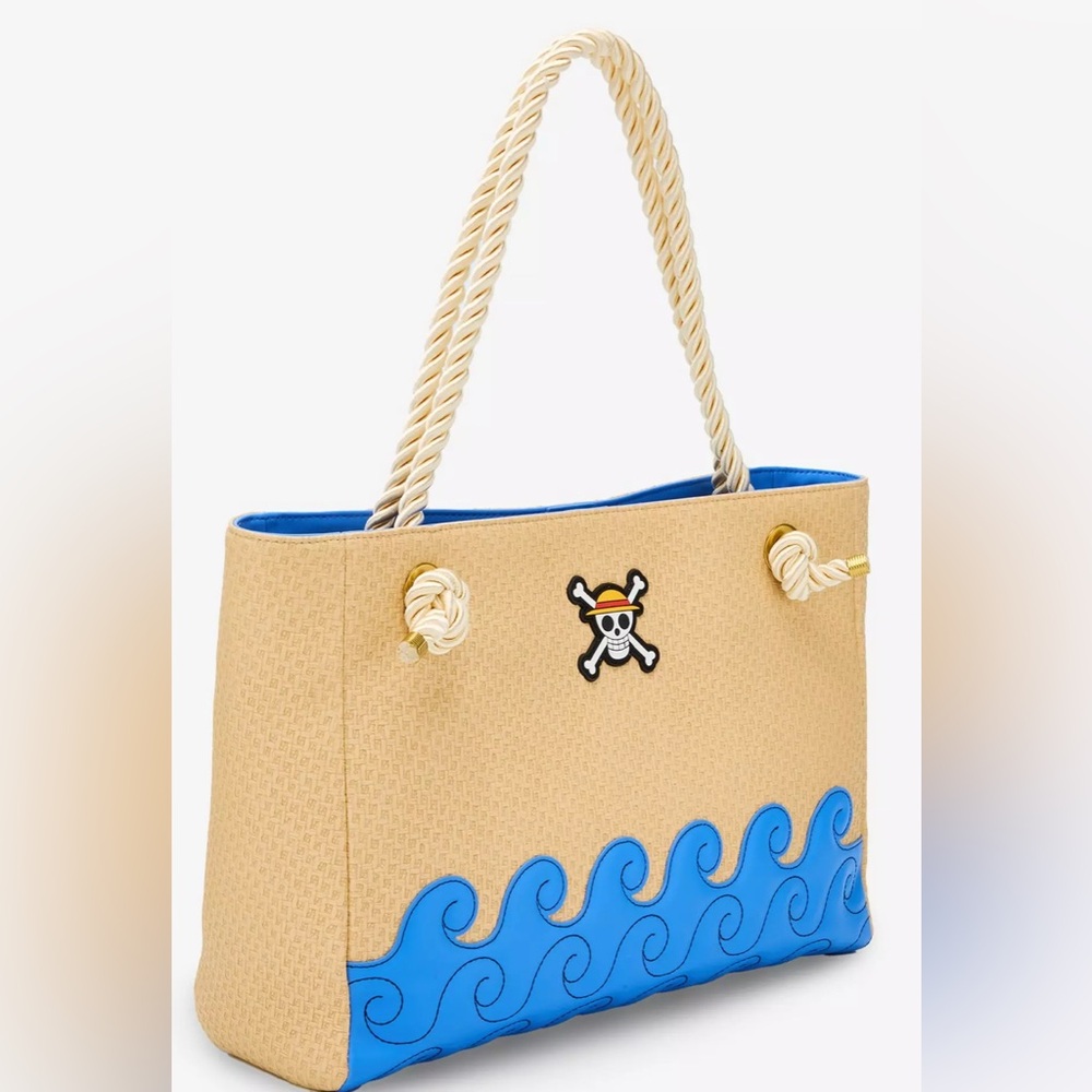 Loungefly One Piece Waves Textured Tote Bag - Picture 2 of 4